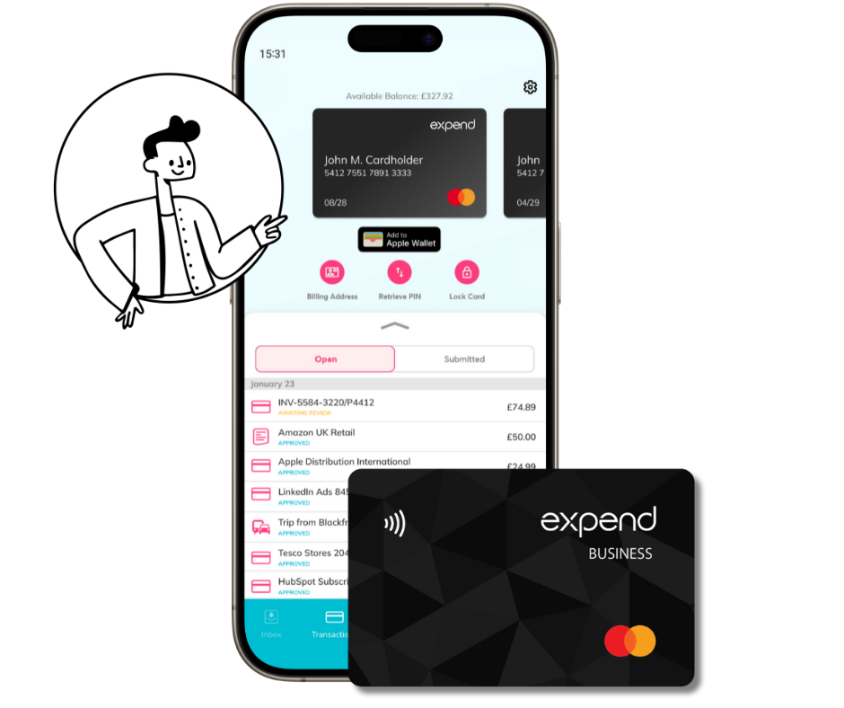 Expend is a business expense management software with expense cards