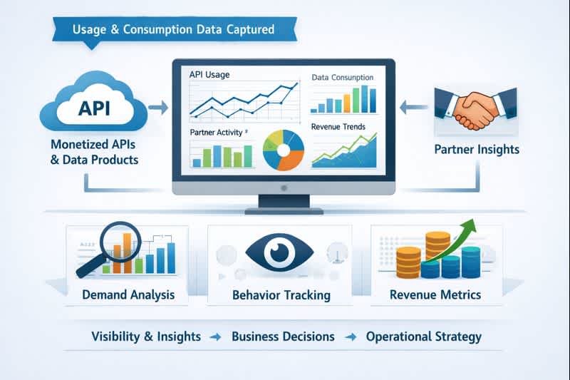 Monetized API and data analytics