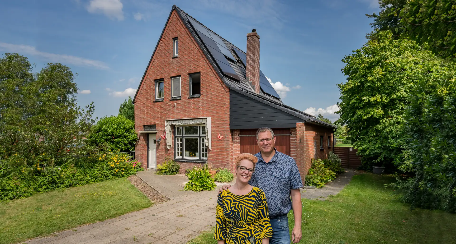 Dhr. Luijten uit Stampersgat met een zonneboiler en zonnepanelen