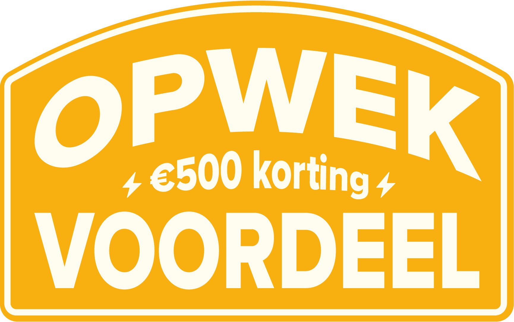 Opwerk voordeel 500 korting deal