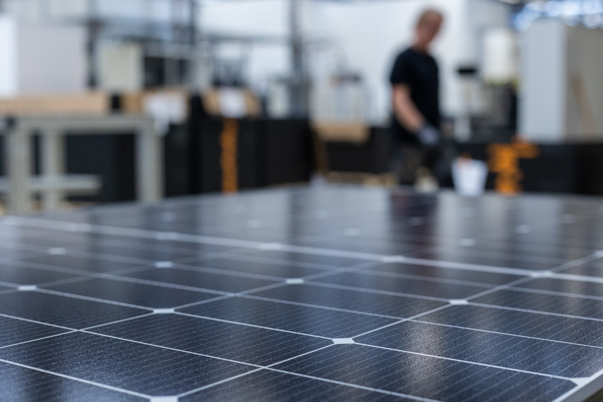 Zonnepanelen close-up