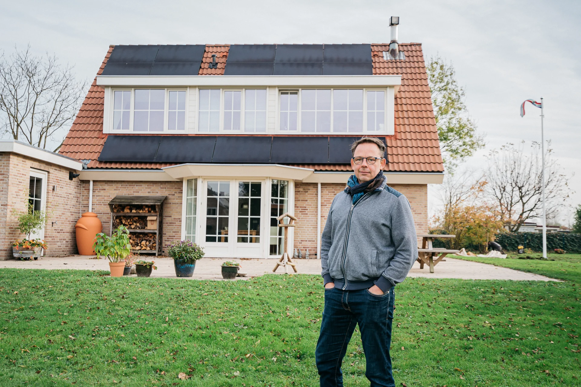 Familie Wezeman uit Oostvoorne met een warmtepomp en zonnepanelen