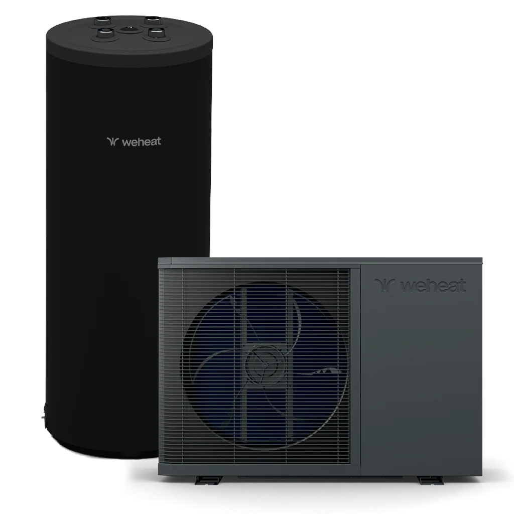 Weheat Flint warmtepomp en boiler render all-electric
