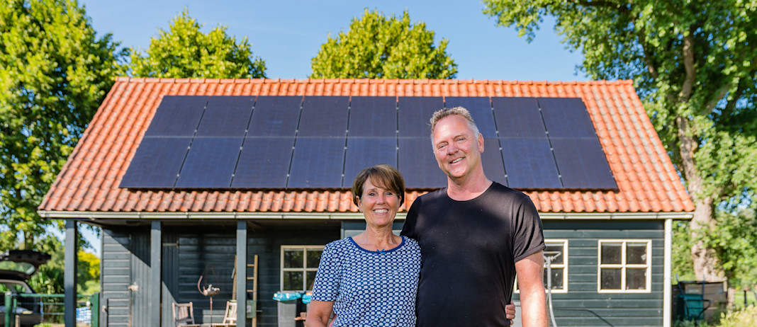 Dhr. Louter uit Rockanje met zonnepanelen