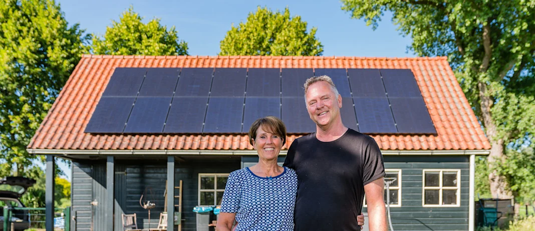 Dhr. Louter uit Rockanje met zonnepanelen