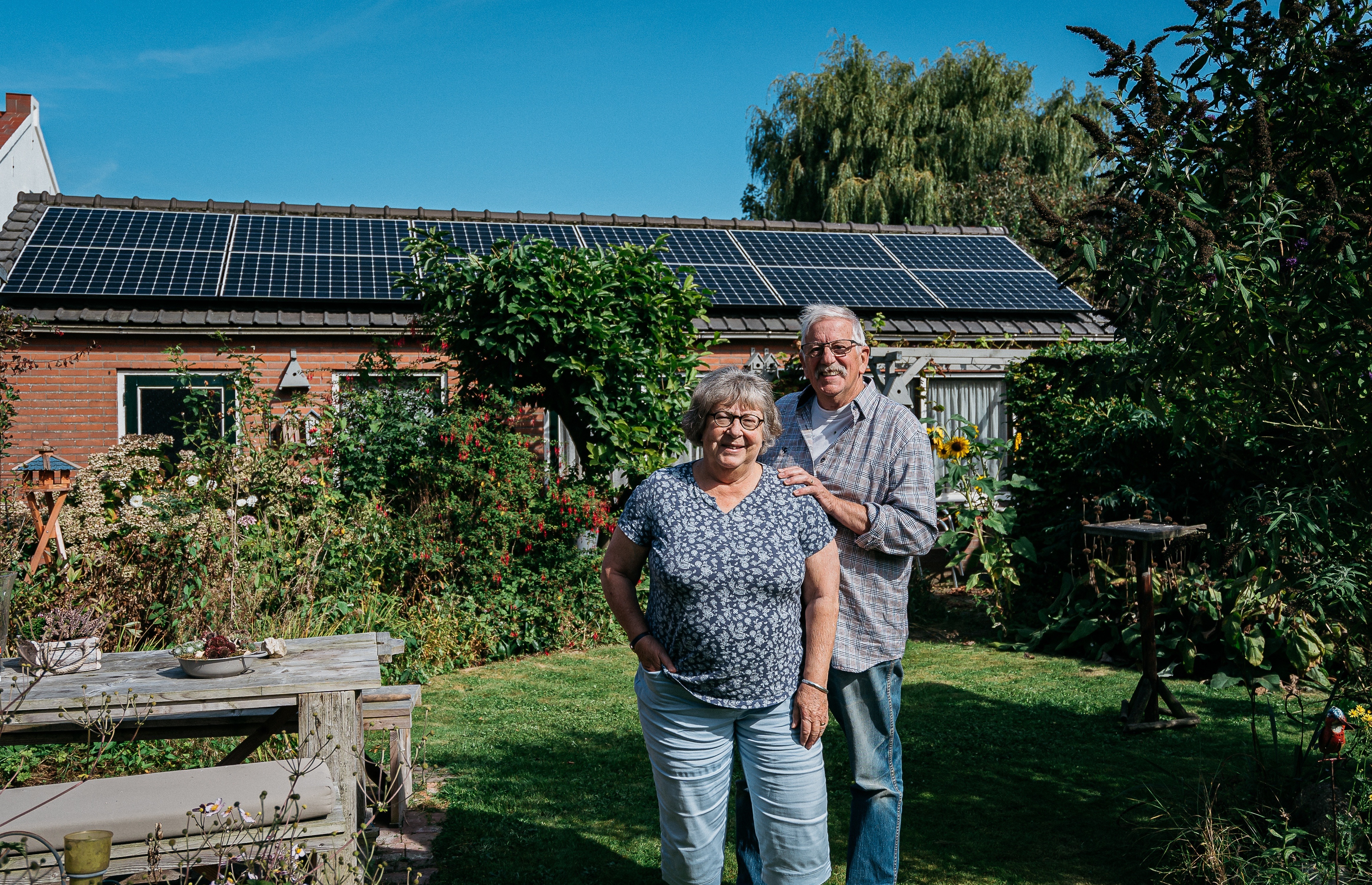 Familie Maas uit Serooskerke met zonnepanelen