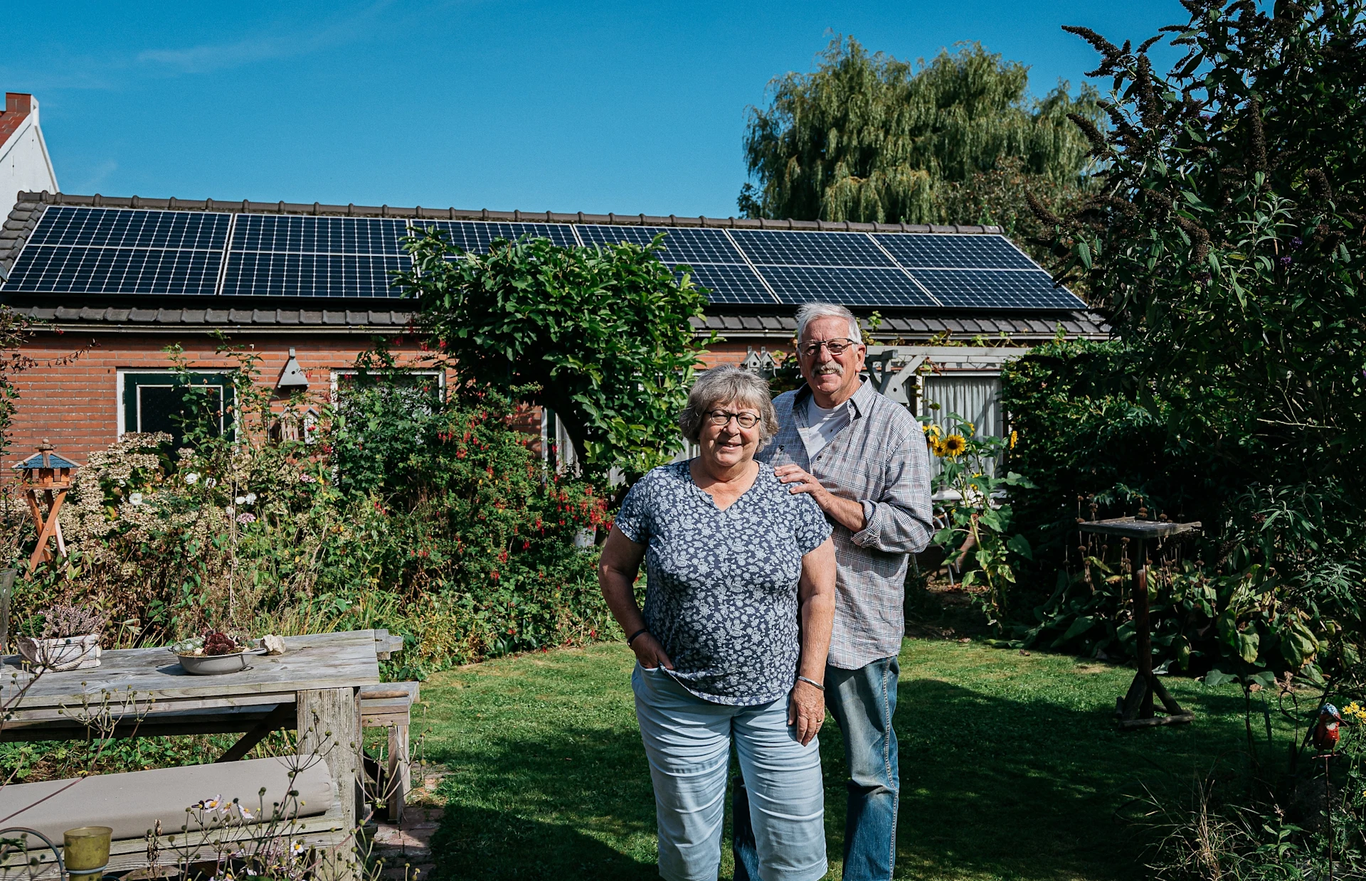 Familie Maas uit Serooskerke met zonnepanelen