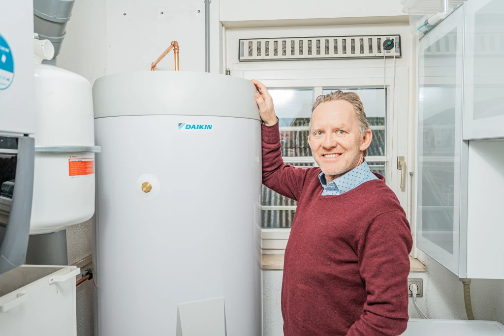 Familie Hoornweg uit Oud-Alblas met een warmtepomp