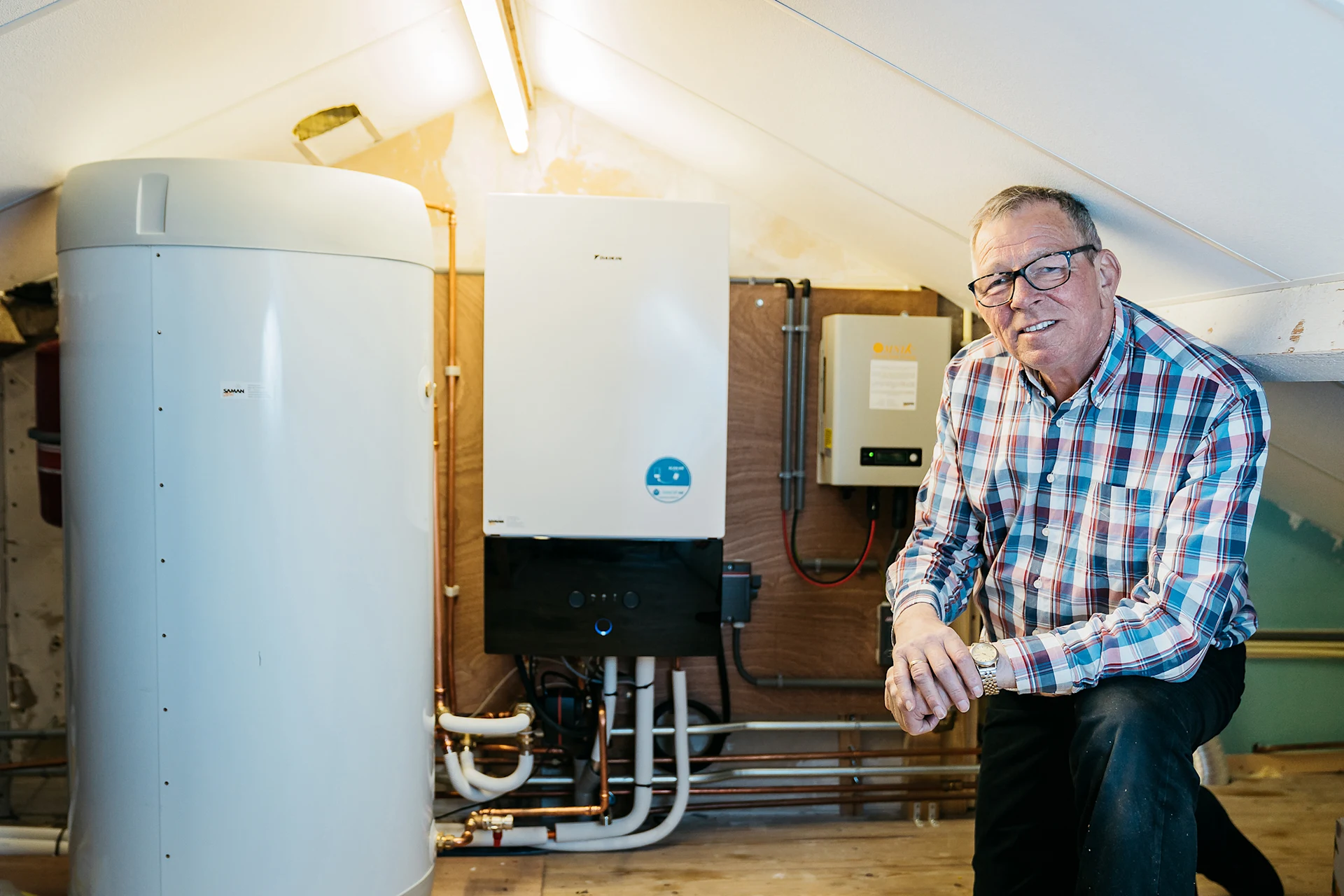 Dhr. Berents uit Oost-Souburg met zonnepanelen en een warmtepomp