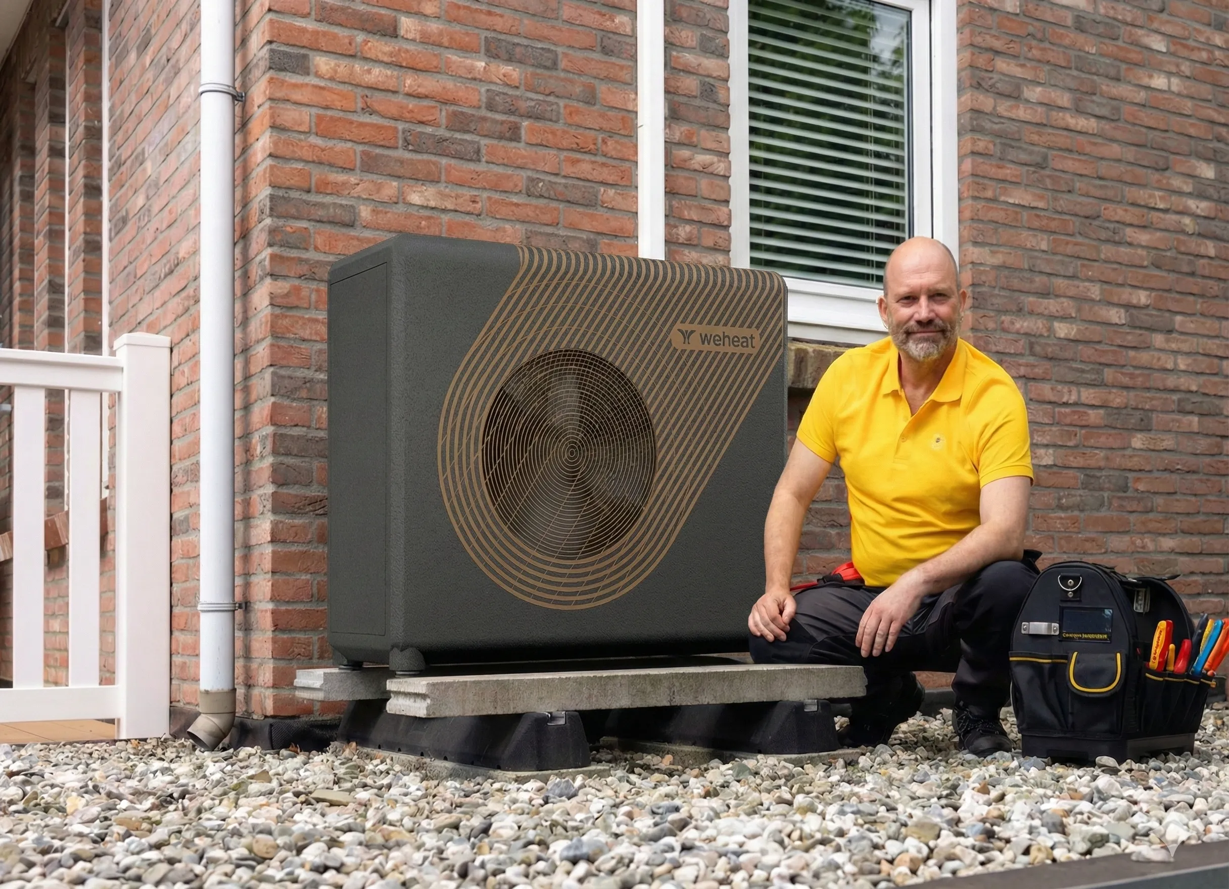 hero weheat warmtepomp monteur ai