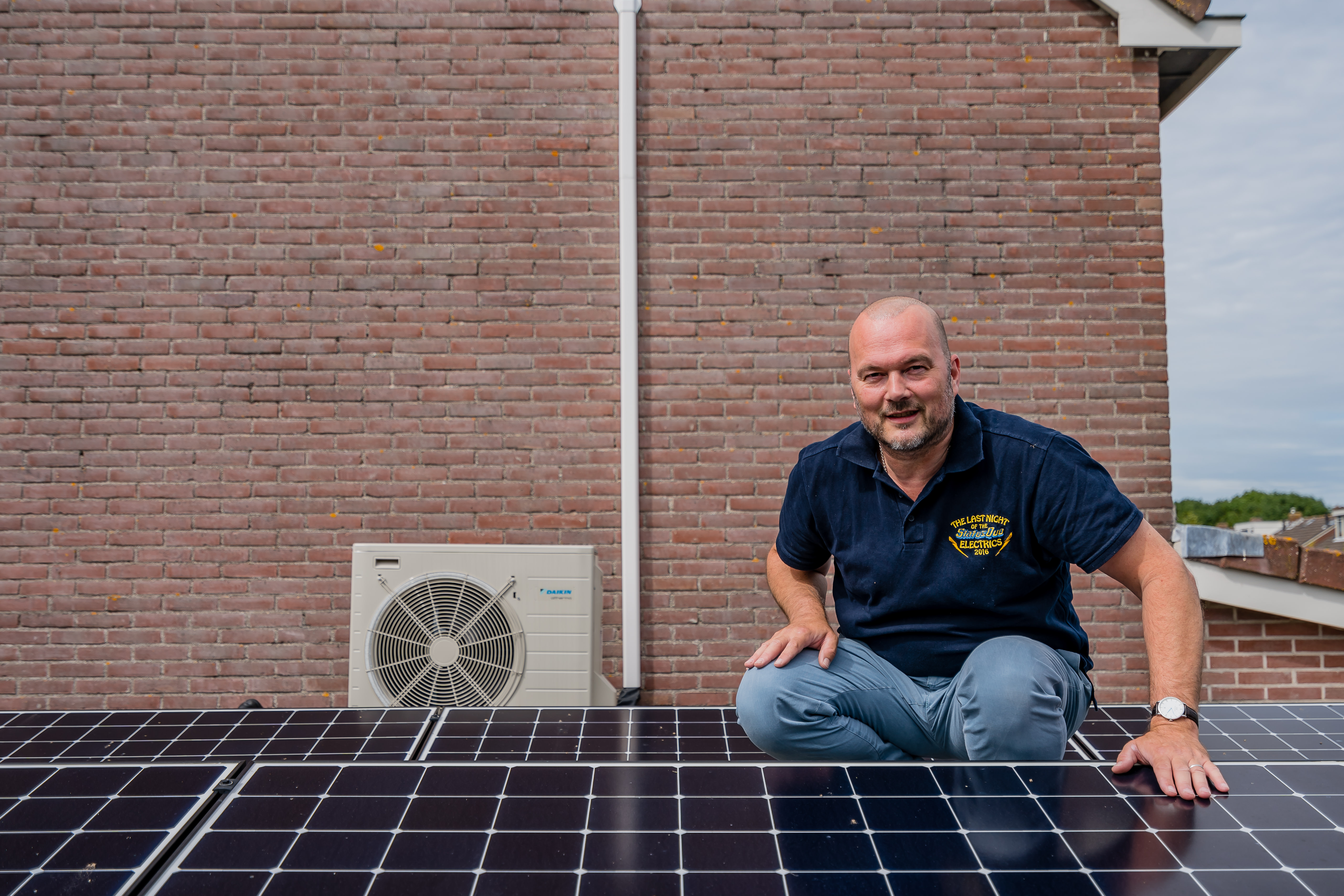 Klant met zonnepanelen