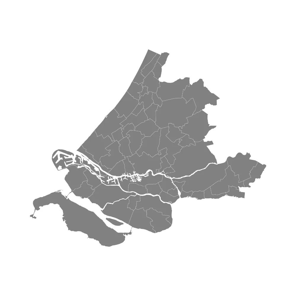 Provincie - Zuid holland kaart