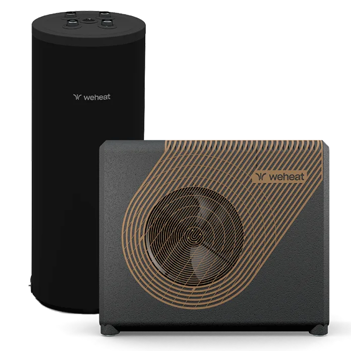 Render van weheat sparrow all-electric warmtepomp met boiler