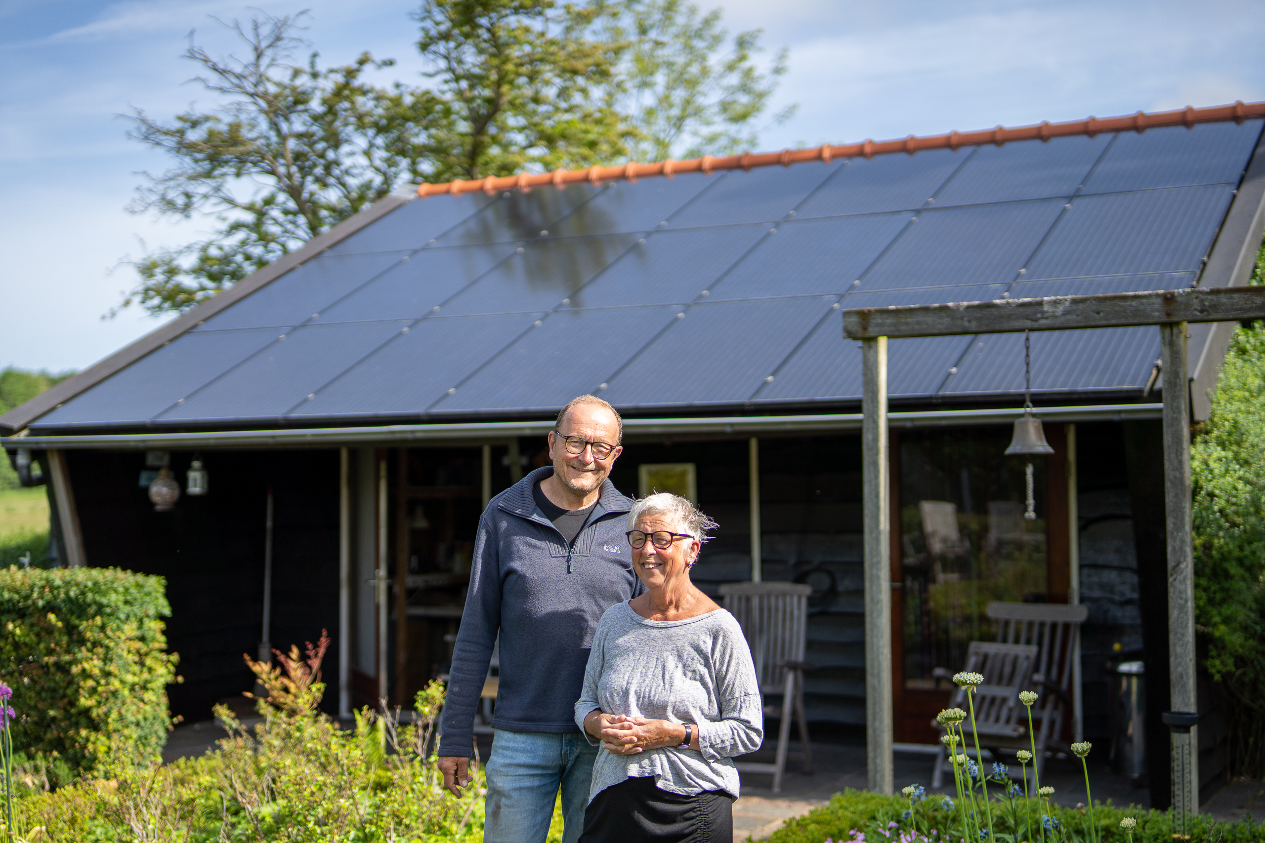 Dhr. Haring uit Burgh-Haamstede met zonnepanelen en een airco