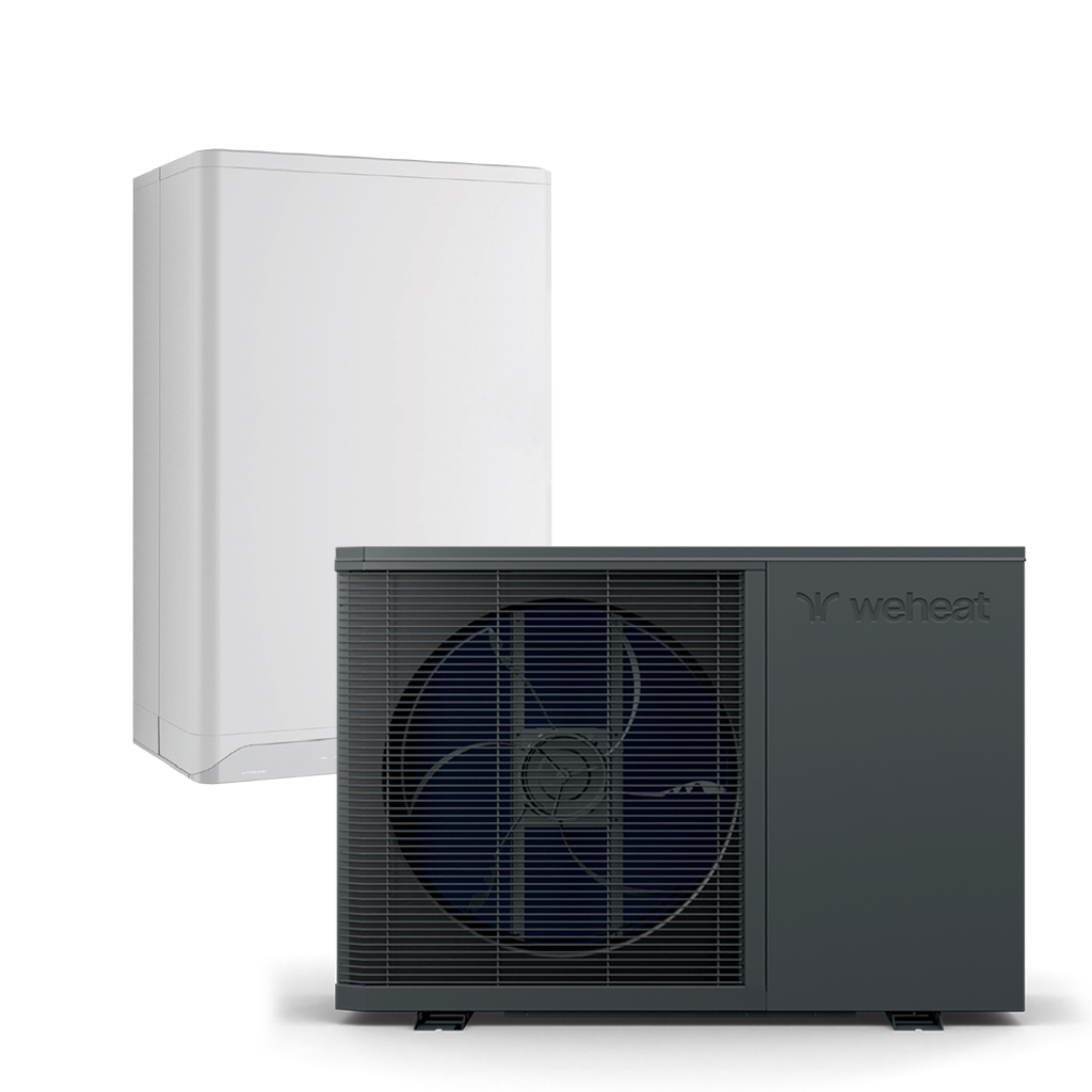 Weheat Flint warmtepomp met ketel render hybrde