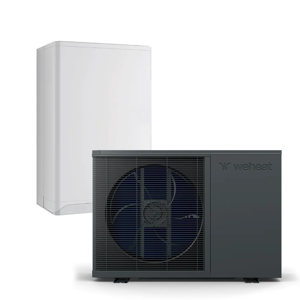 Weheat Flint warmtepomp met ketel render hybrde