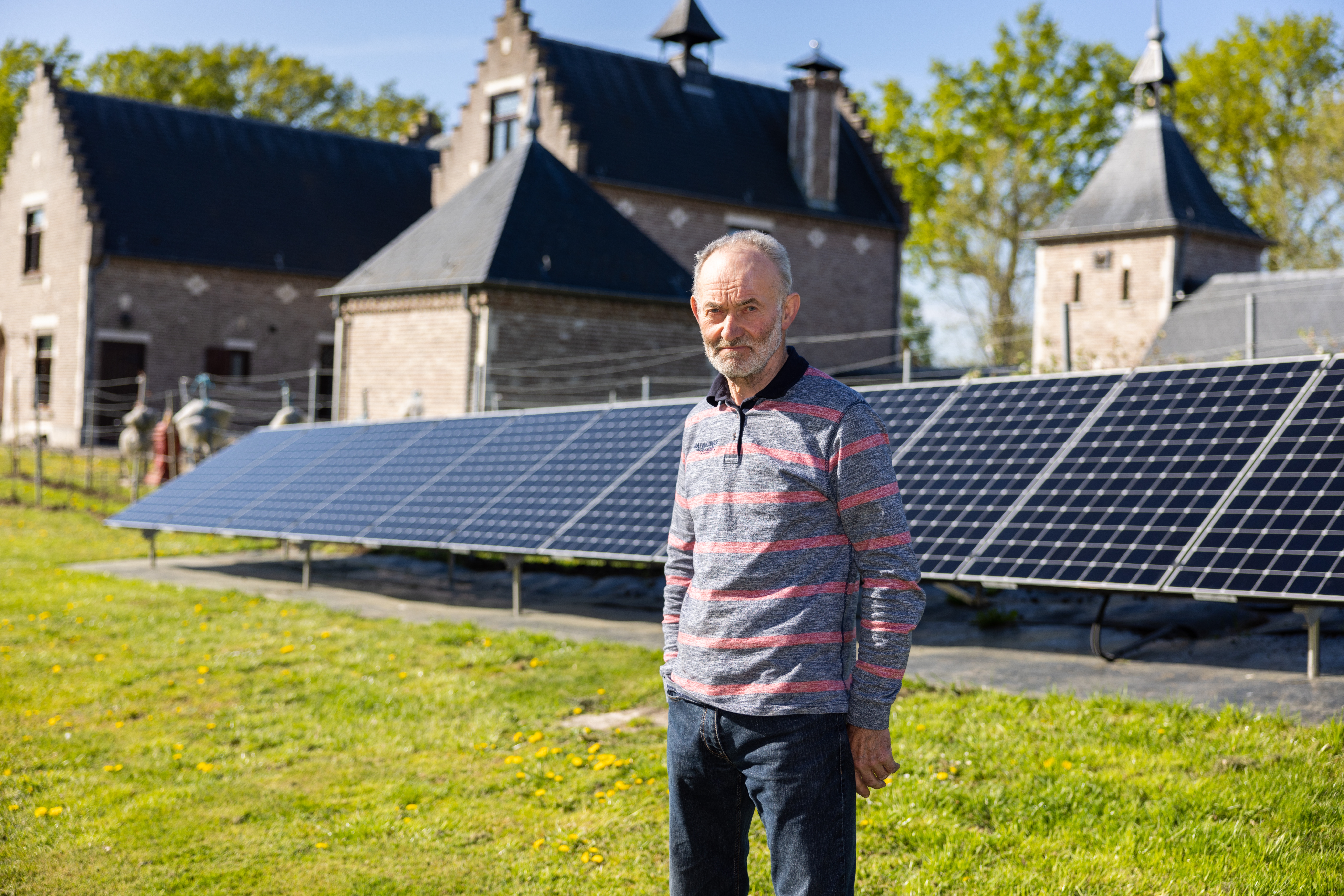 Dhr. Smet uit Heikant met zonnepanelen