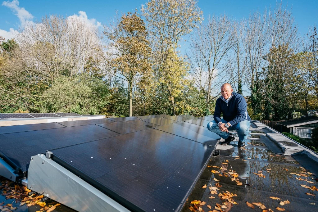 Dhr. van Hulten uit Zevenbergen met zonnepanelen