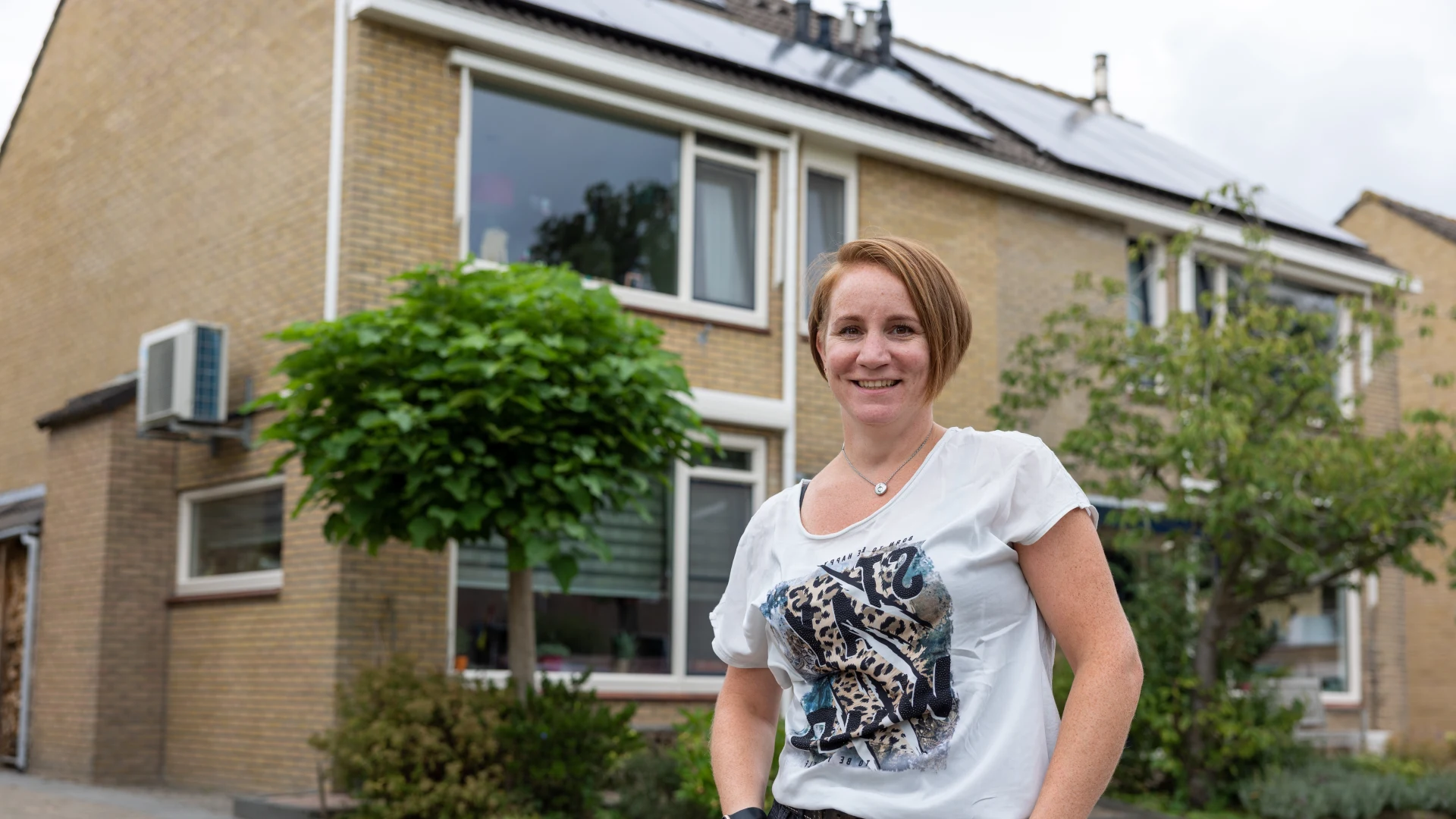 Mevr. Blokker uit Vlissingen met zonnepanelen en een airco