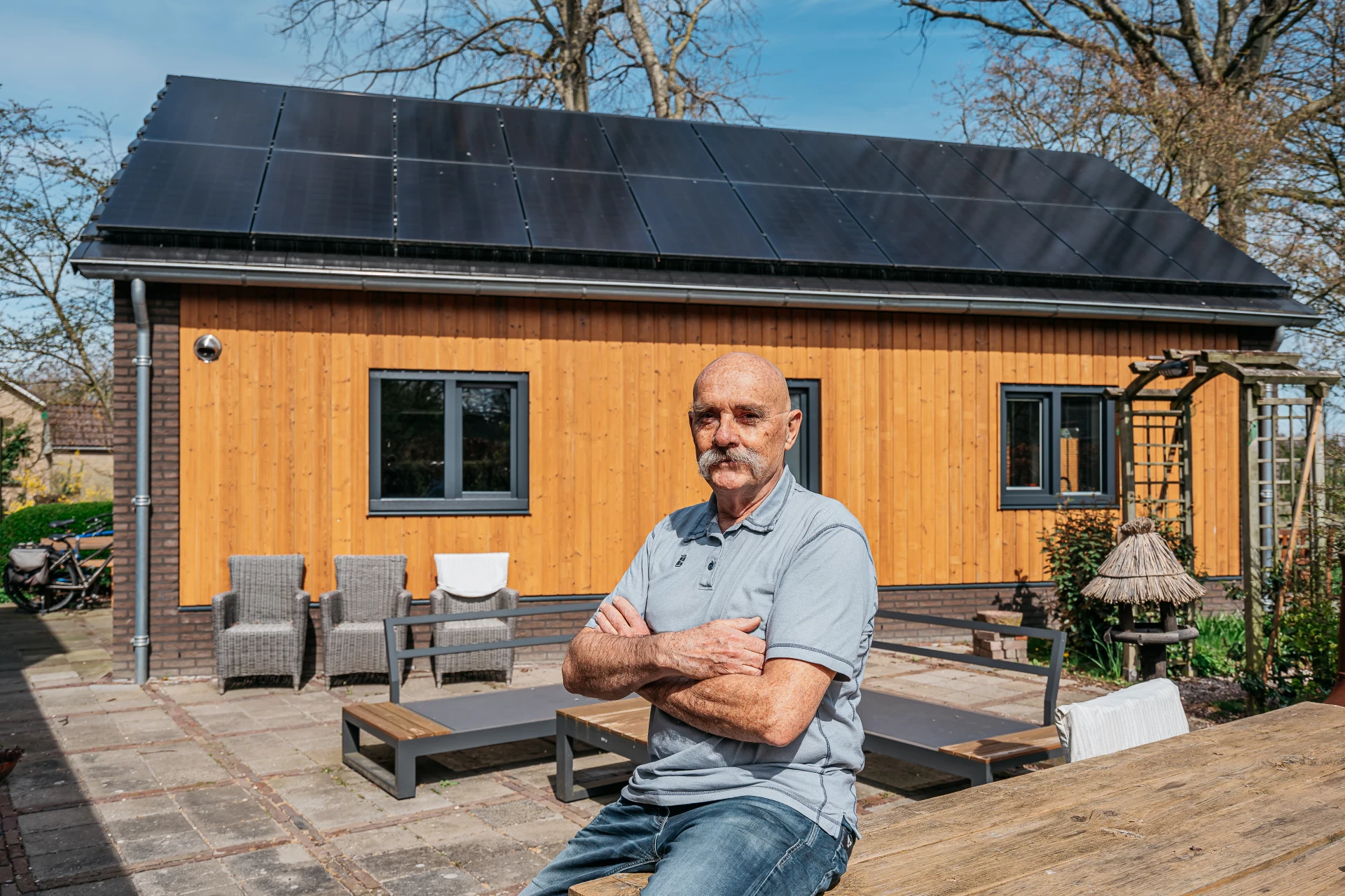 Dhr. Rotte uit Oost-Souburg met zonnepanelen en een warmtepomp