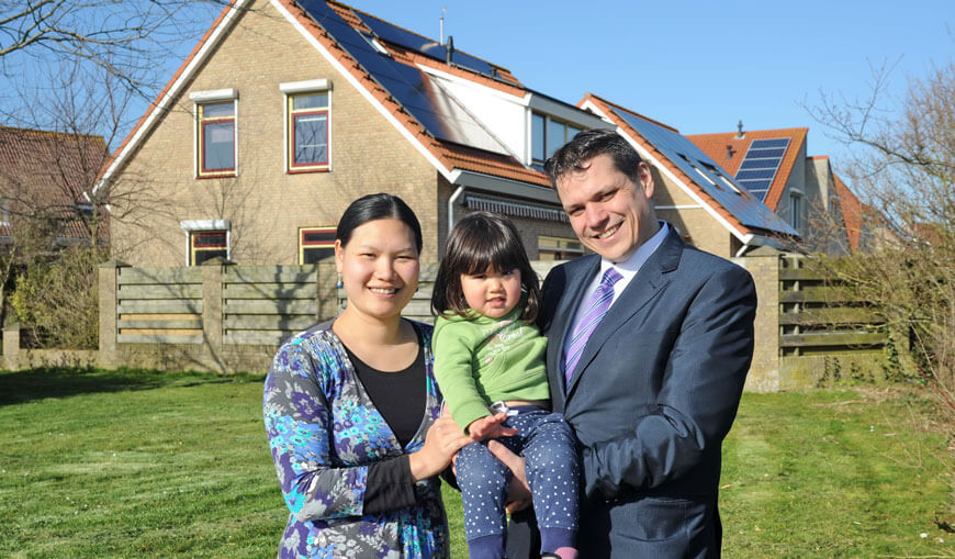Dhr. Daane uit Westkapelle met zonnepanelen en een warmtepomp