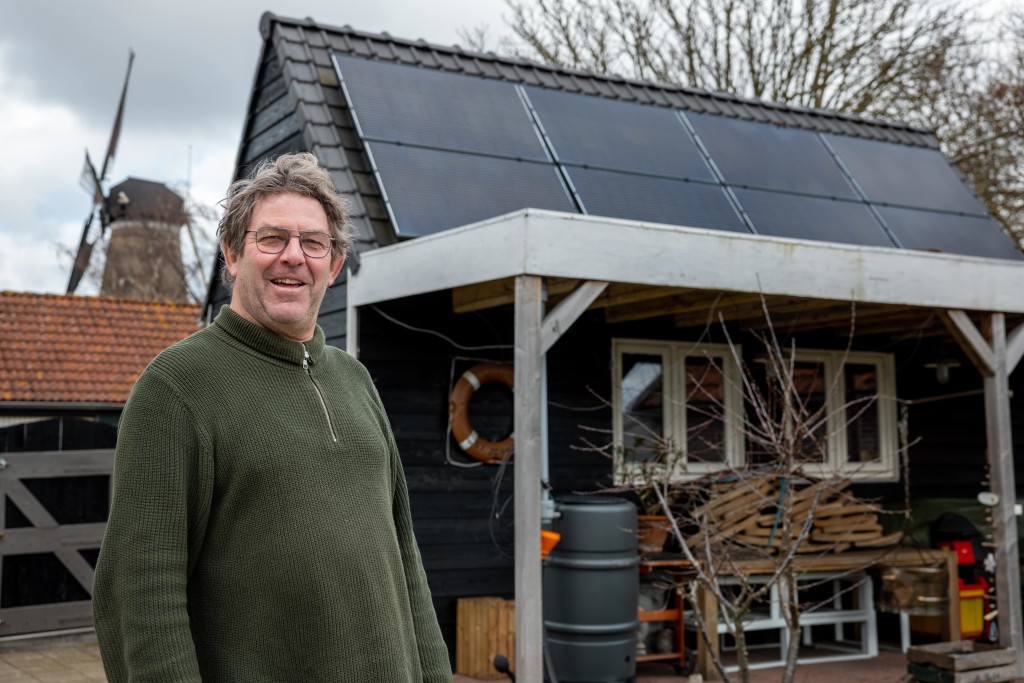 Marc Beerens uit Kortgene met zonnepanelen en een cv-ketel