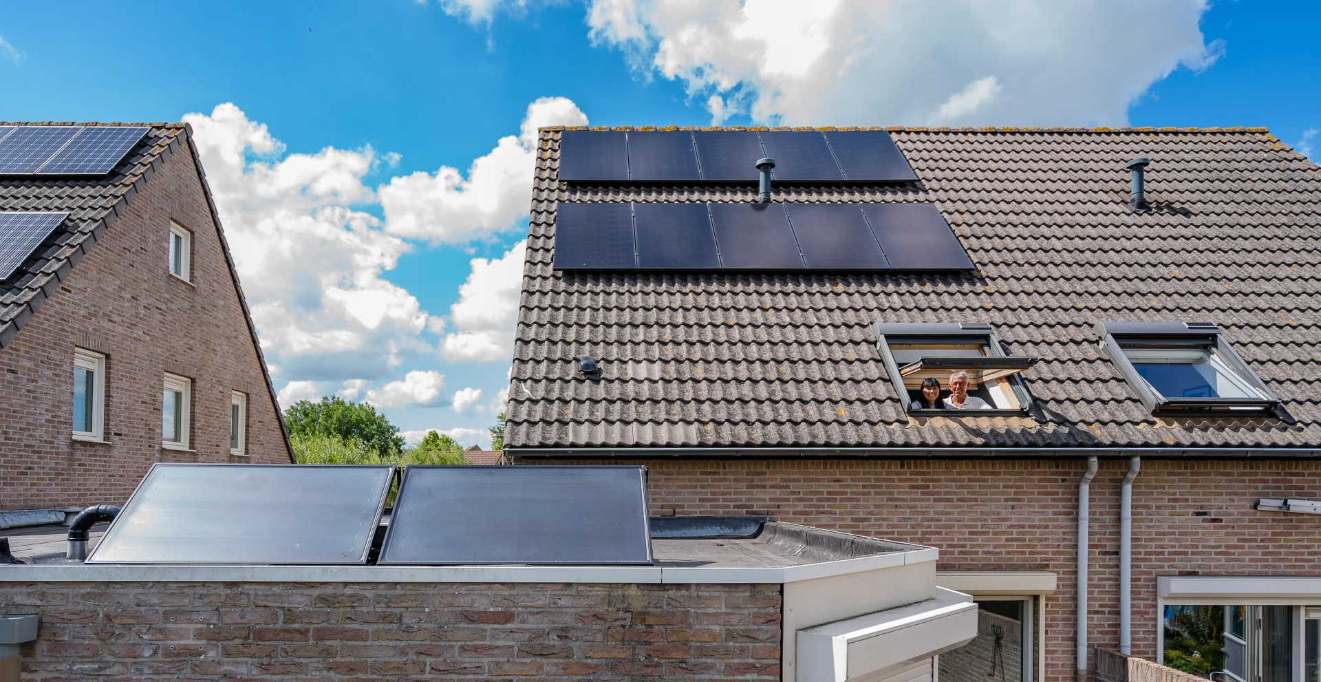 Familie Vreeke uit Aardenburg met zonnepanelen en een zonneboiler