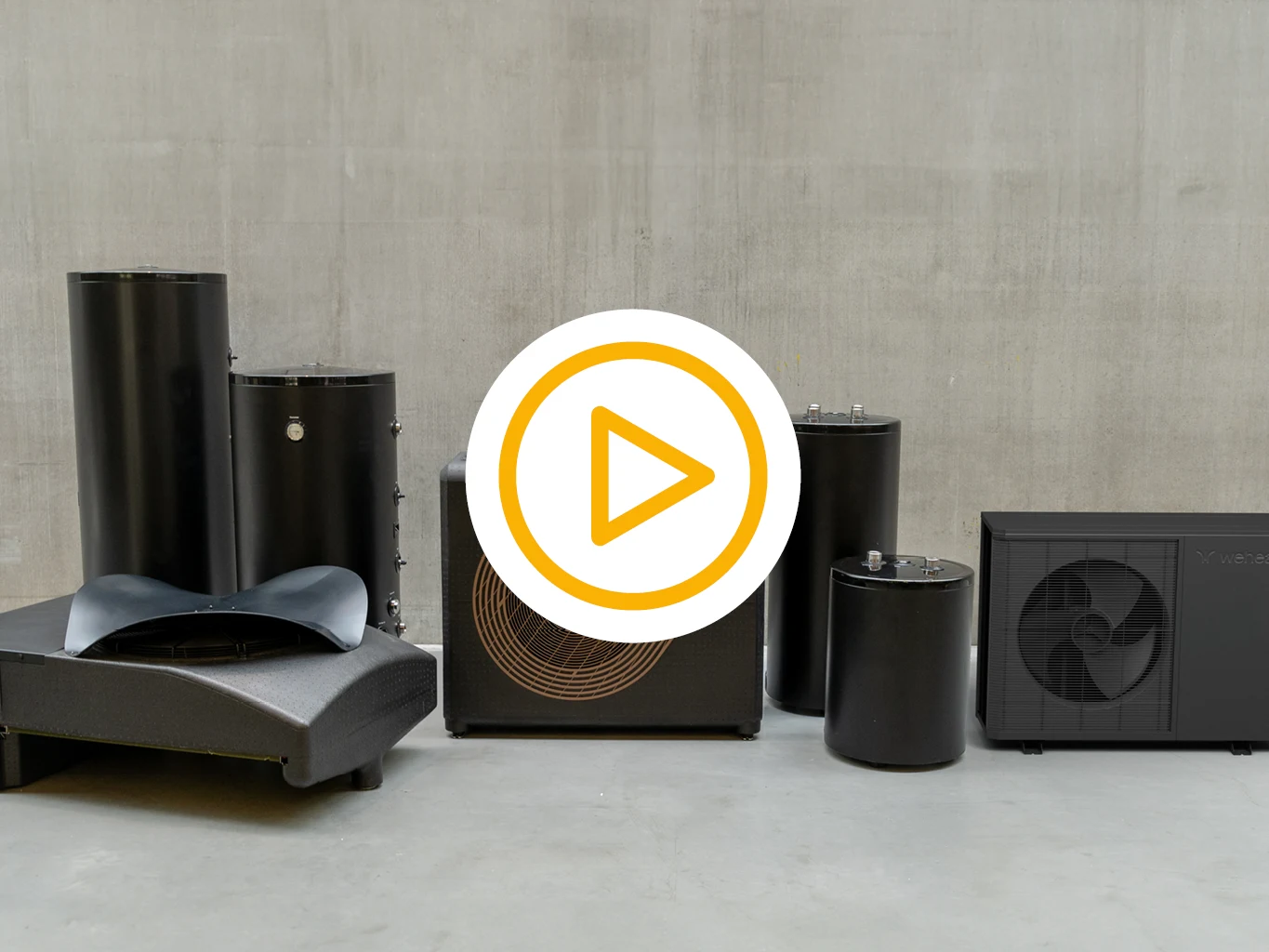 Weheat famillie met video play knop