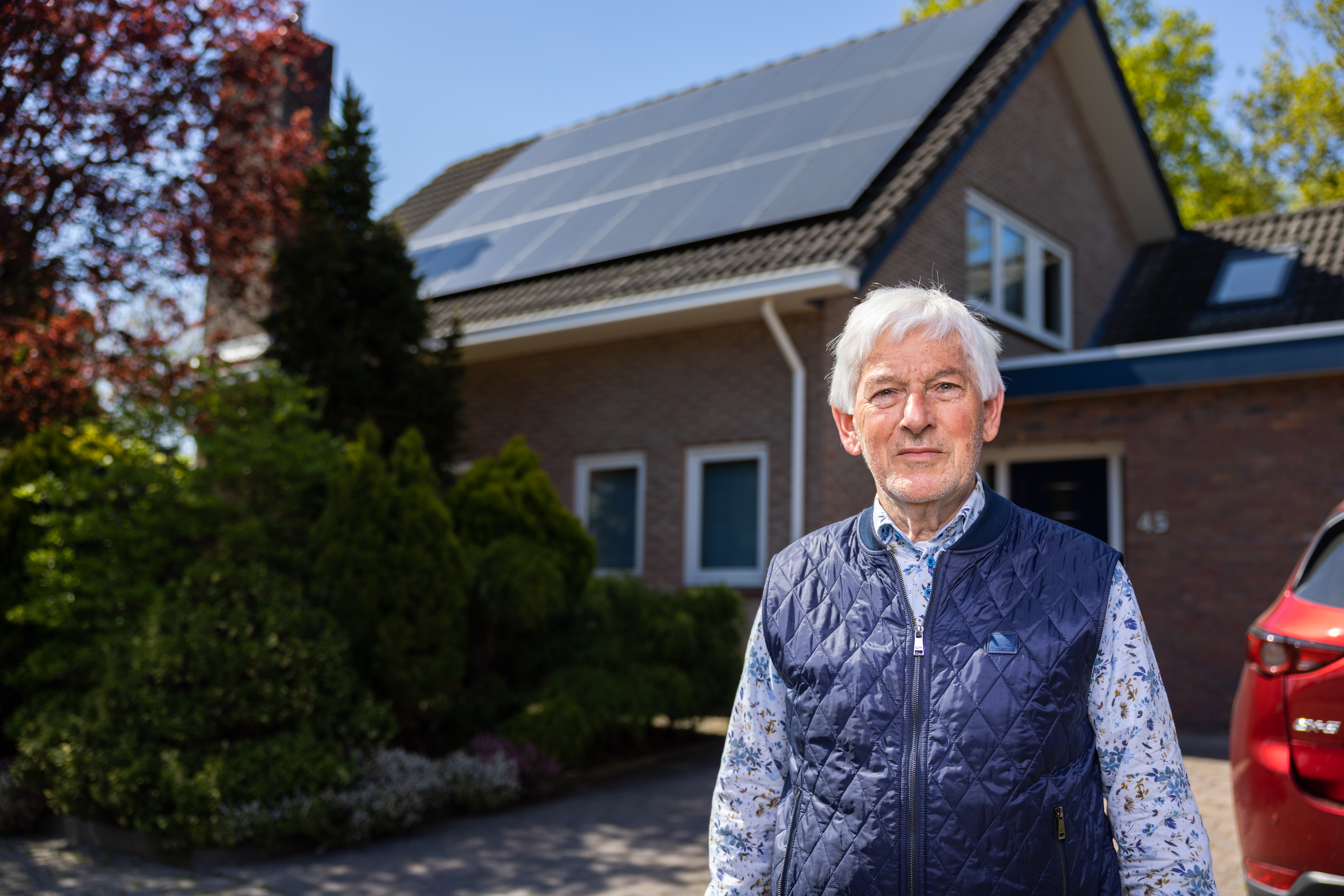 Sander Huissoon uit Kapelle met zonnepanelen en een warmtepomp