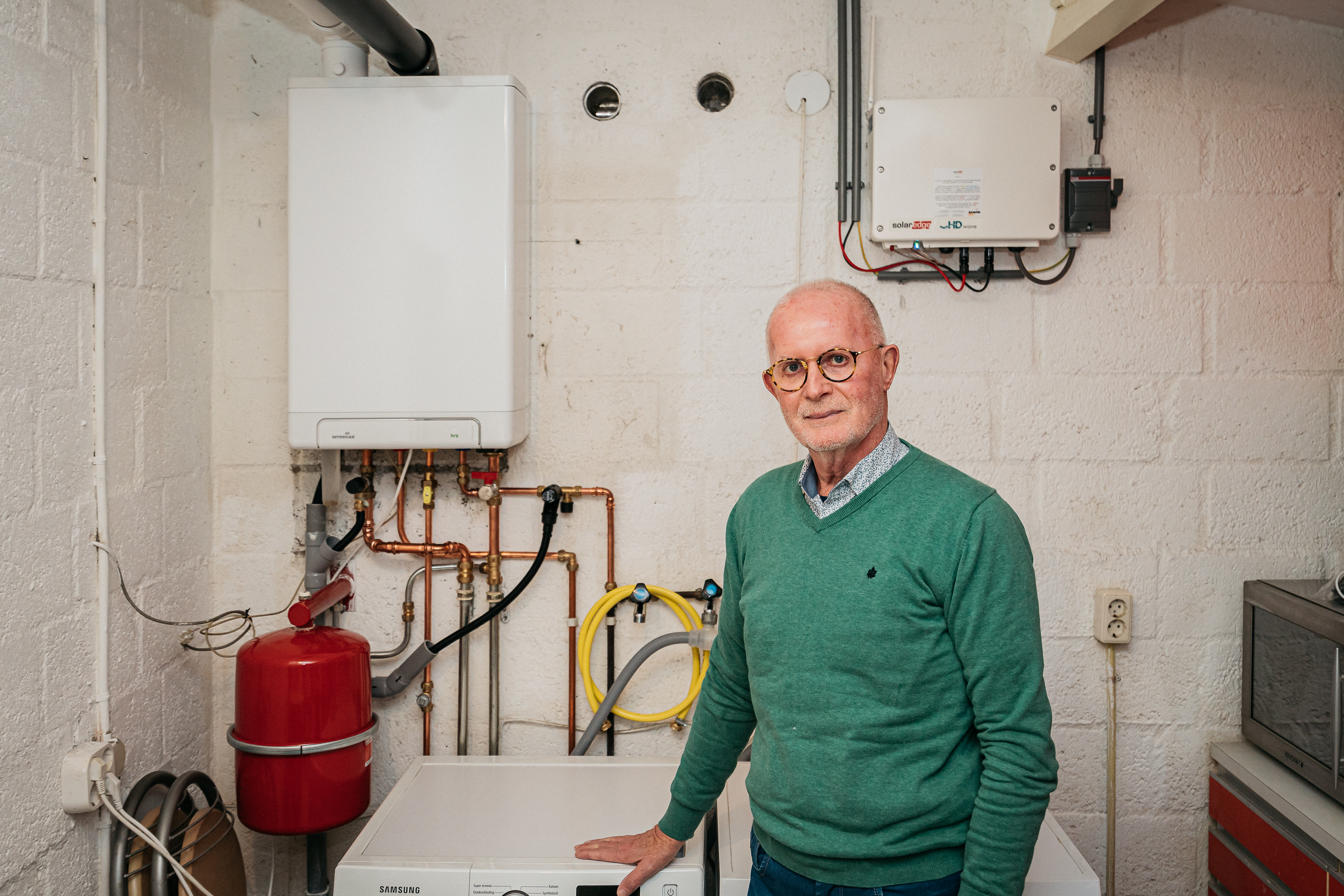 Dhr. Louis uit Kortgene met zonnepanelen en een cv-ketel