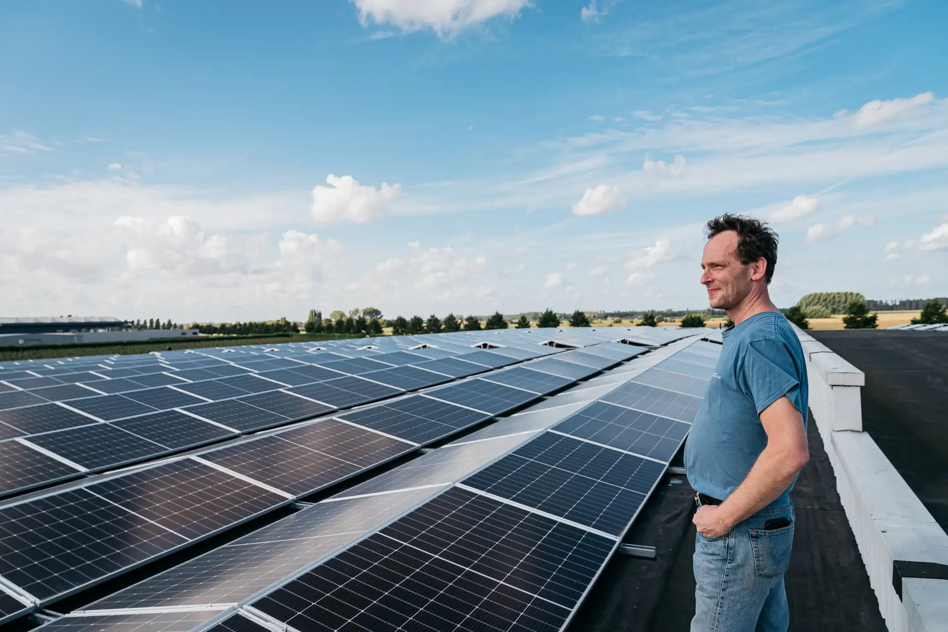 Dino van de Voorde uit Hulst met zakelijke zonnepanelen