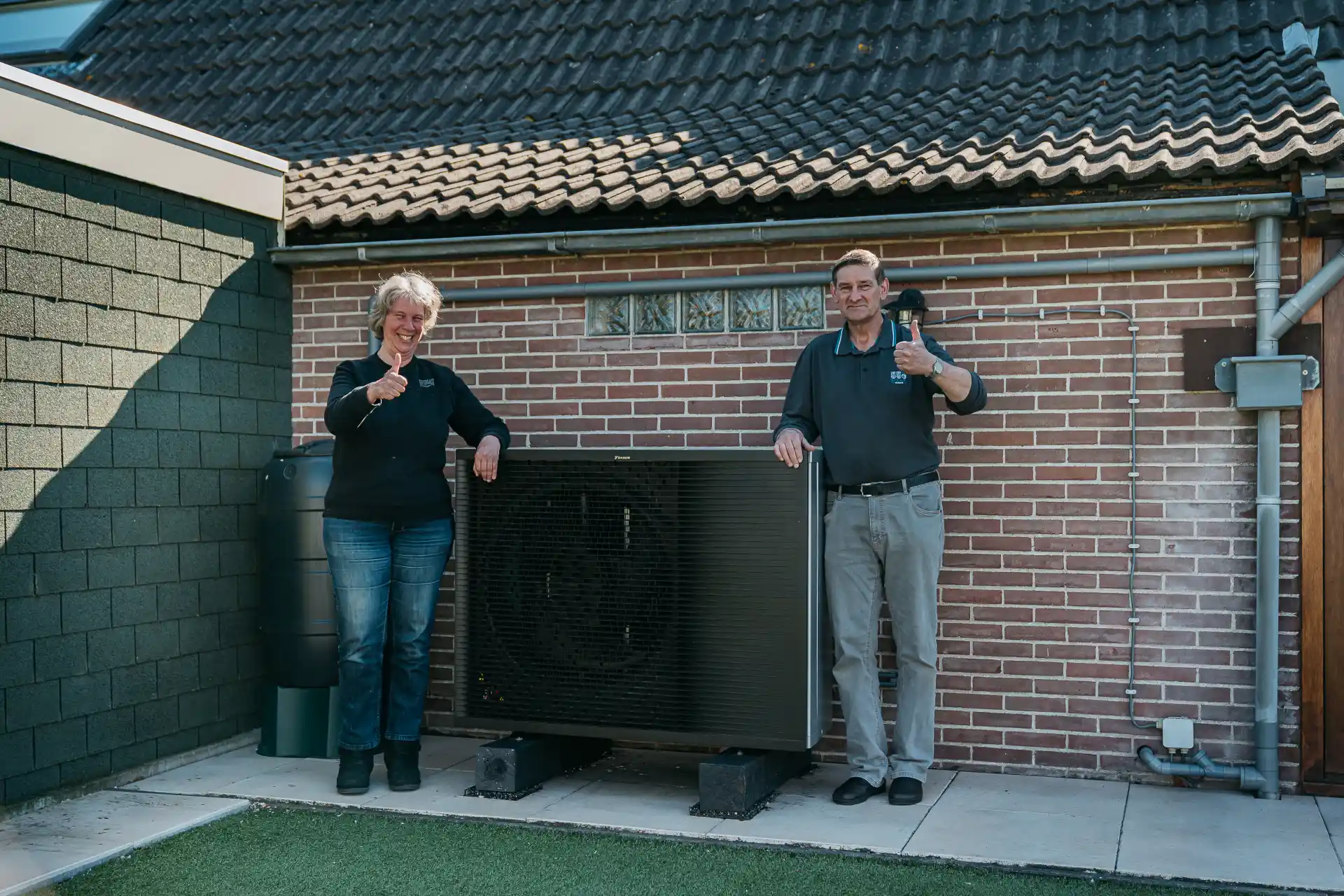 Familie Wentink uit Serooskerke met zonnepanelen en een warmtepomp