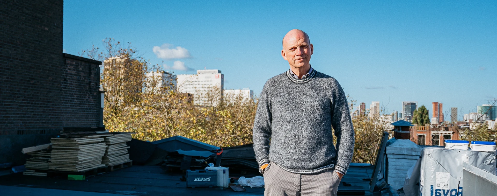 Dhr. Swens uit Rotterdam met een  warmtepomp