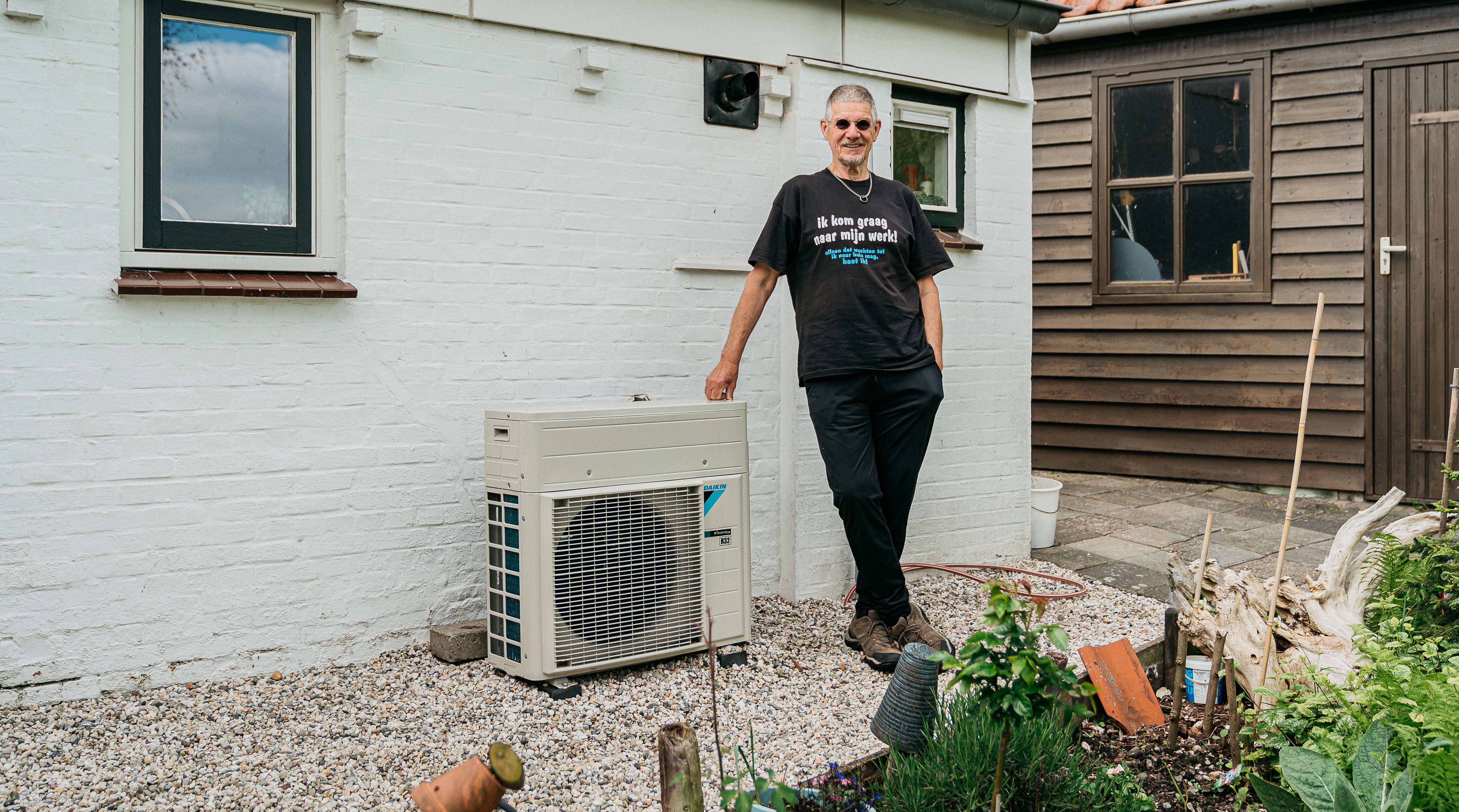 Dhr. Verburgt uit Tholen met een warmtepomp