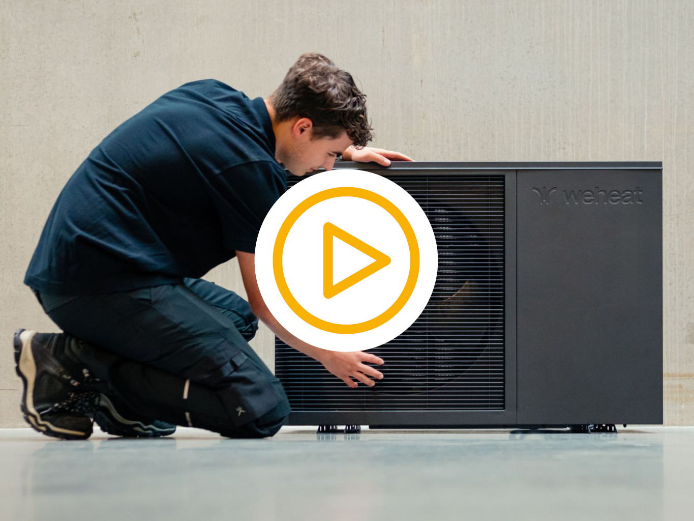 Weheat flint met video play knop