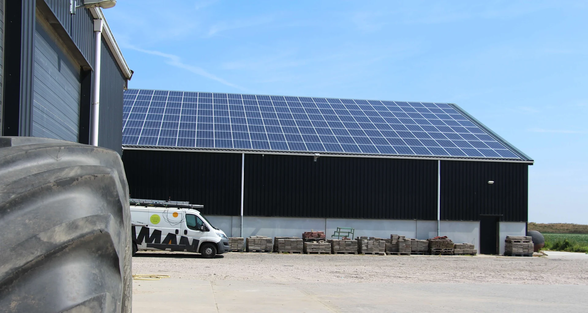 Dhr. Dalebout uit Noordgouwe met zonnepanelen