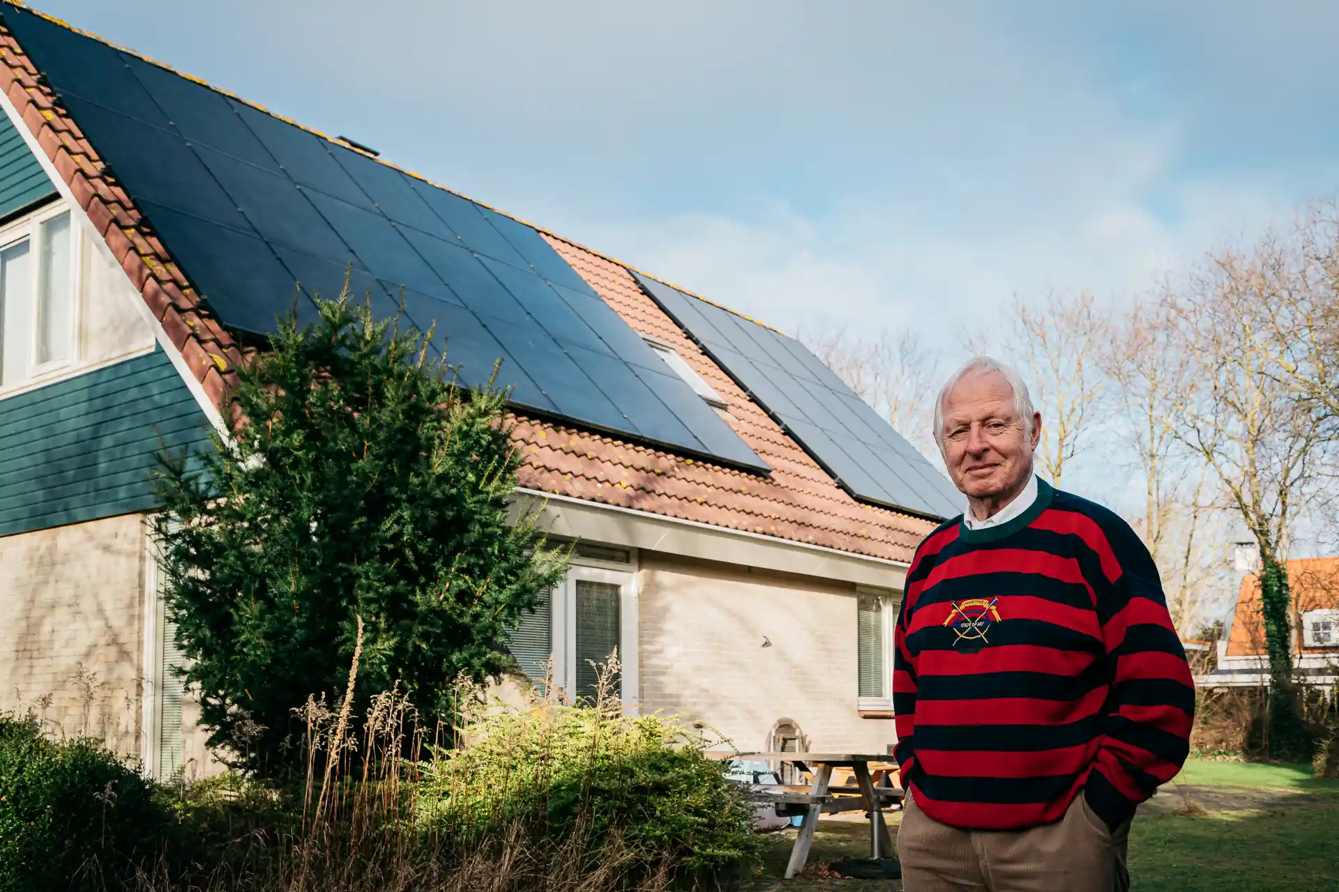 Paul Eijgel uit Burgh-Haamstede met zonnepanelen en een warmtepomp
