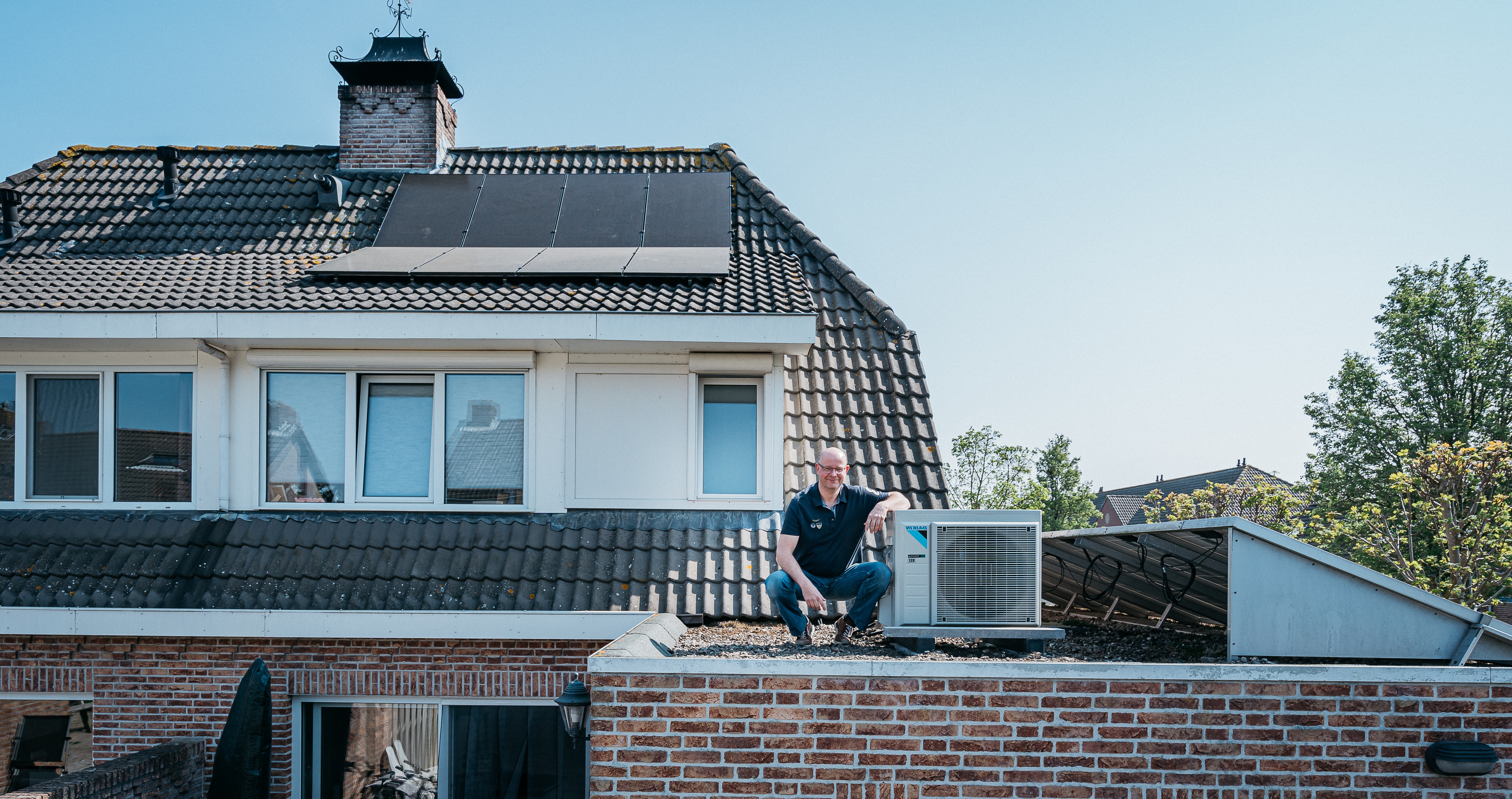 Familie Frijters uit Stampersgat met zonnepanelen en een warmtepomp