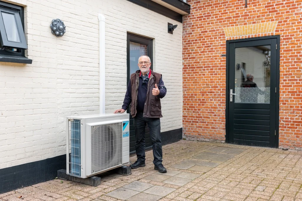 Dhr. Schreuder uit Nisse met een warmtepomp en zonnepanelen