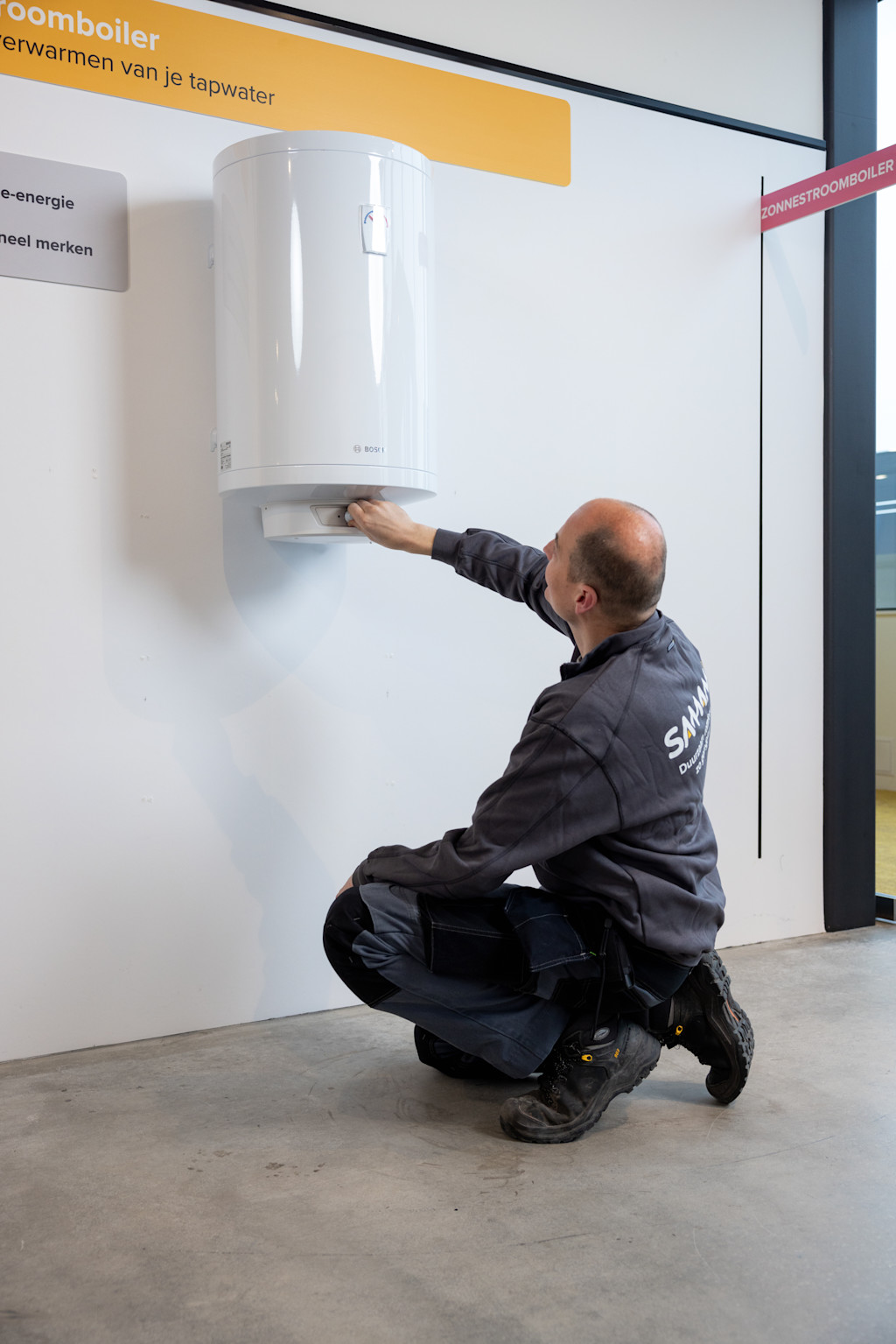 zonnestroomboiler monteur