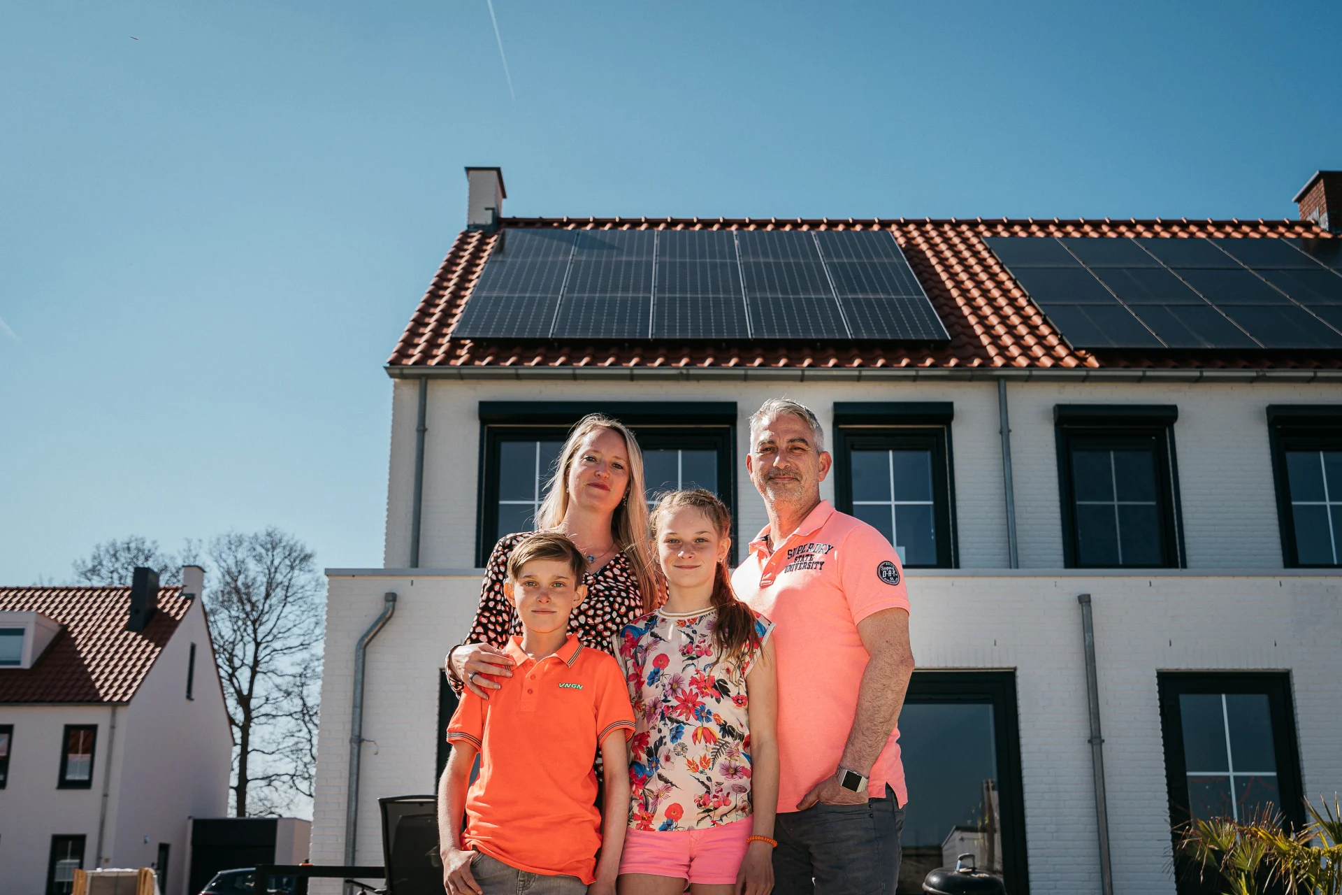 Familie Bodin uit IJzendijke met zonnepanelen