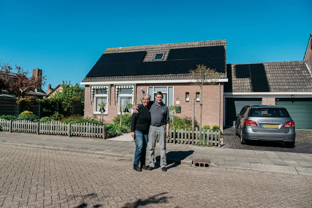 Zonnepanelen op dak woning