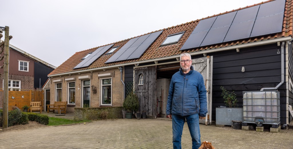 Dhr. Puijpe uit Nieuwdorp met een warmtepomp en zonnepanelen