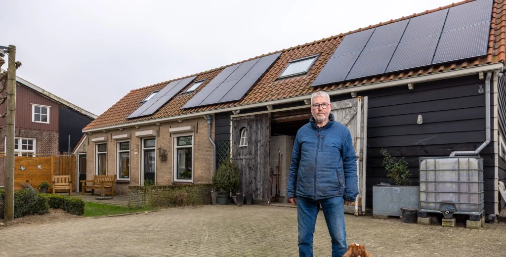 Dhr. Puijpe uit Nieuwdorp met een warmtepomp en zonnepanelen