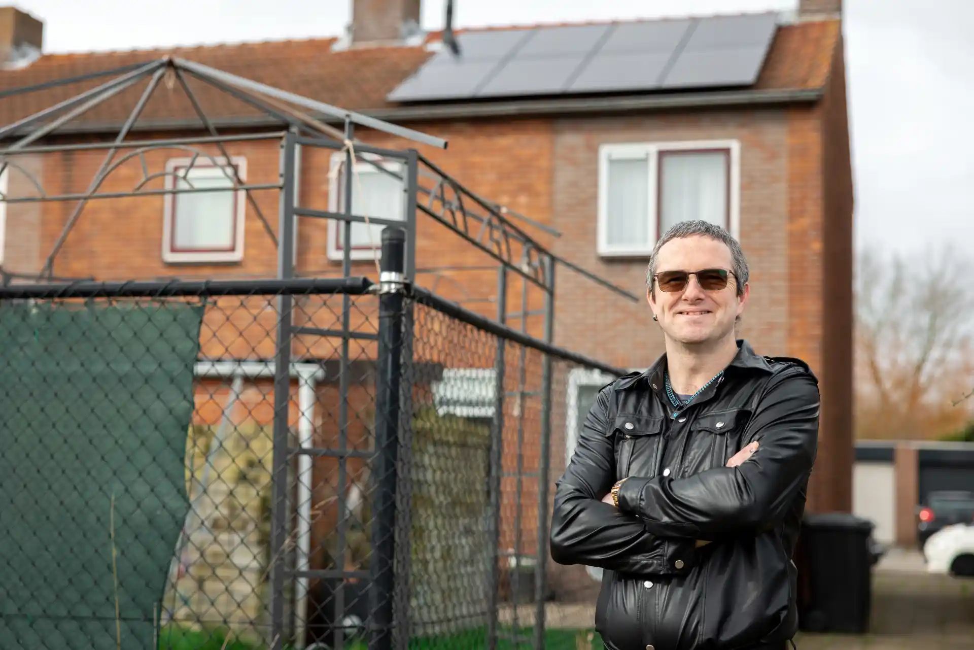 Fred de Jong uit Sluiskil met zonnepanelen