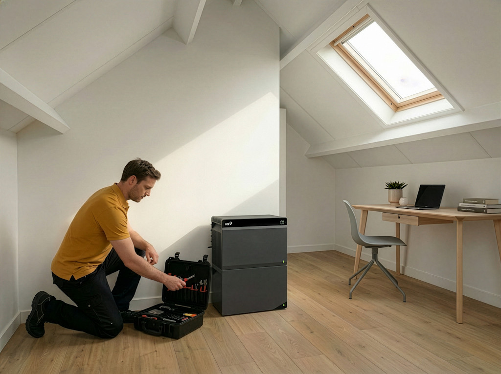 Afbeelding - Fox ESS S28 met monteur