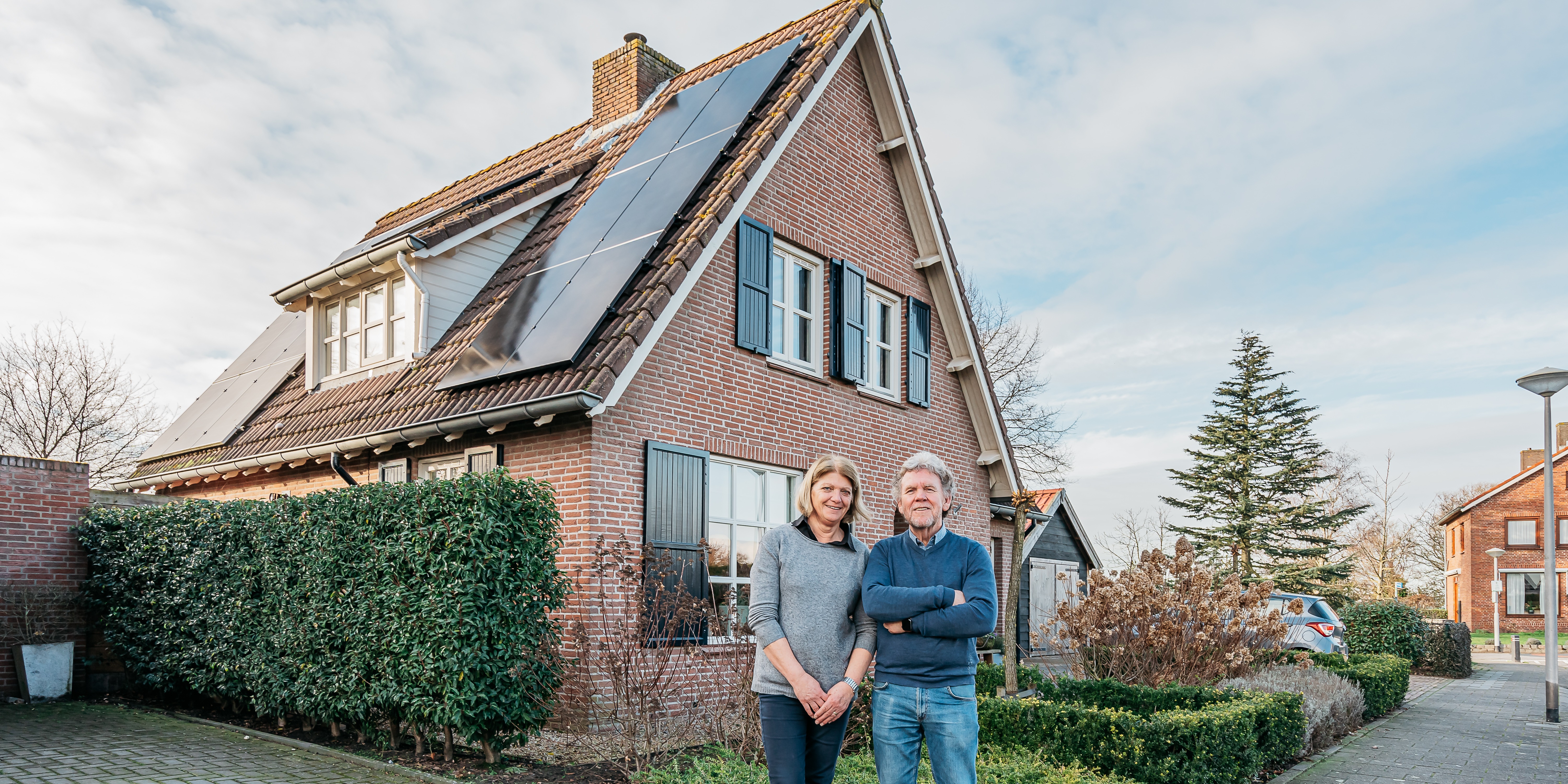 Dhr. Lambrechts uit Woensdrecht met een warmtepomp en zonnepanelen
