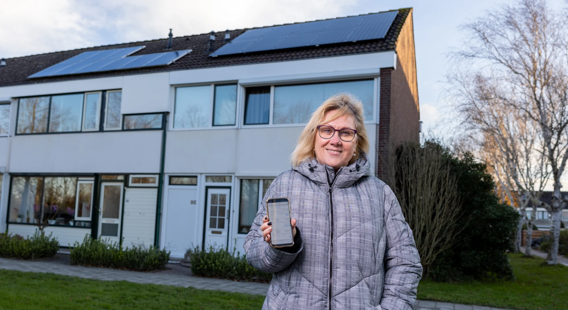 Trudy Mehlbaum uit Goes met zonnepanelen 