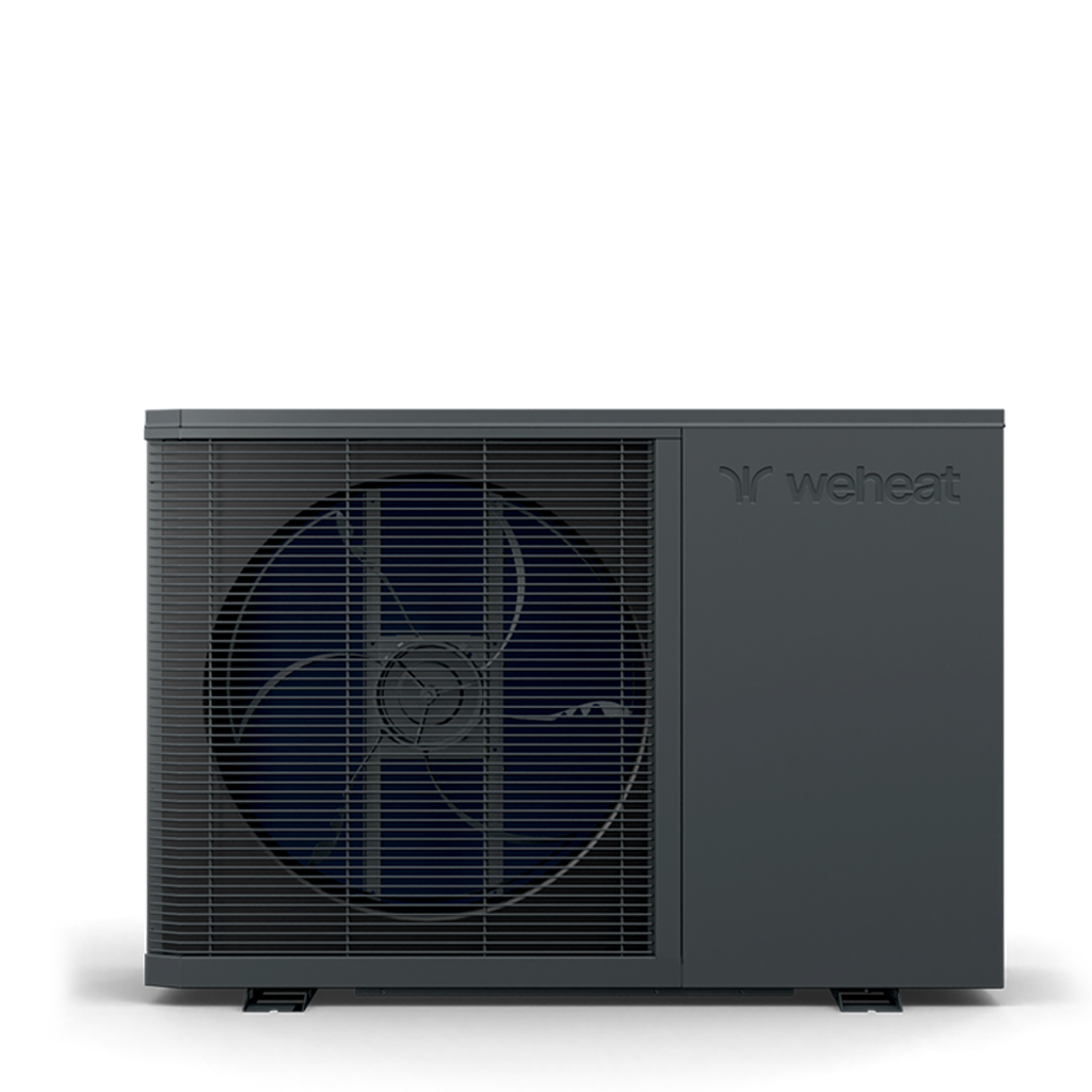 Weheat Flint warmtepomp render hybrde/all-electric
