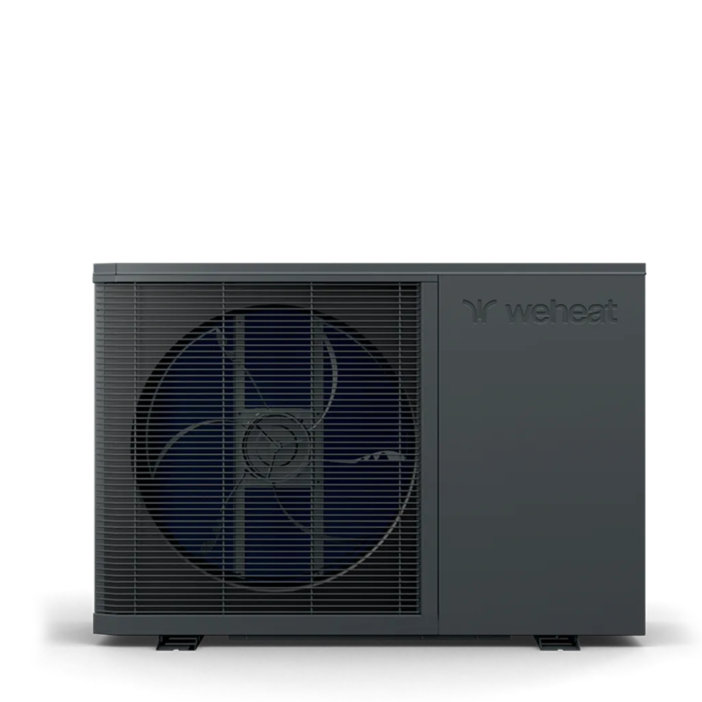 Weheat Flint warmtepomp render hybrde/all-electric